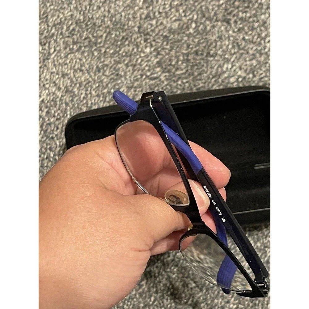 KIDS Nike 5590 410 Satin Navy Eyeglasses 48/16/130 DD12